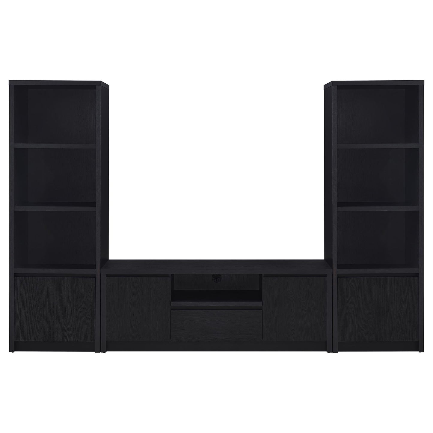 Winfield 3-piece Entertainment Center 60-inch TV Stand Black