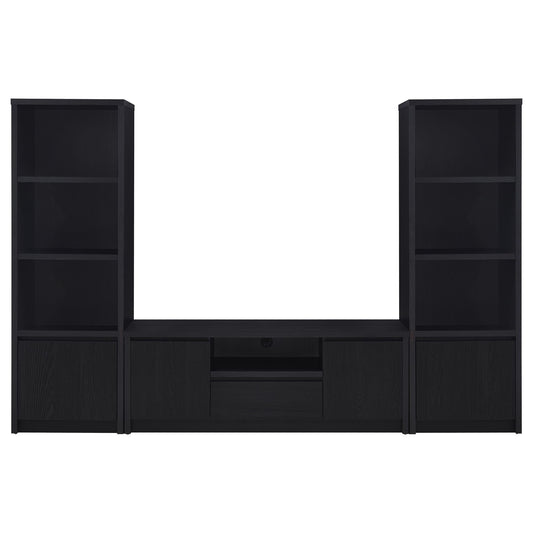 Winfield 3-piece Entertainment Center 60-inch TV Stand Black
