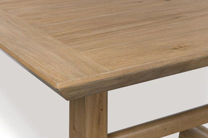 Ridgester - Rectangular Dining Room Counter Table - Light Brown