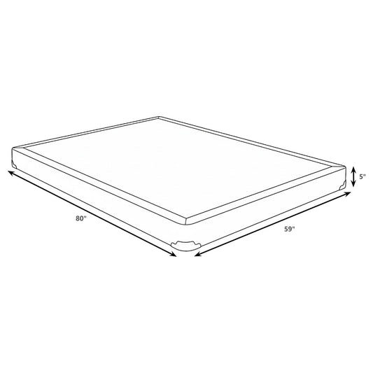 Mercer 5-inch Queen Low Profile Box Spring Foundation