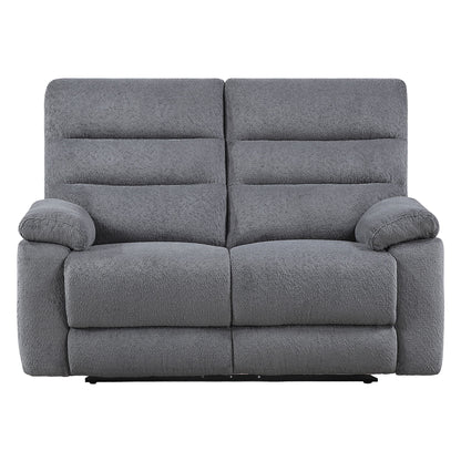 Cozy - Manual Recliner Loveseat - Gray