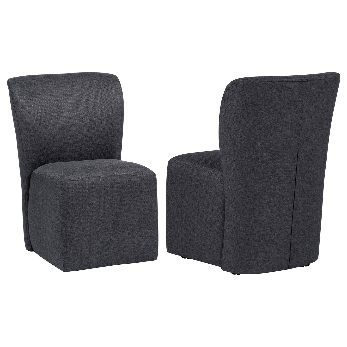 Jaelynn Upholstered Parsons Dining Side Chair Charcoal (Set of 2)