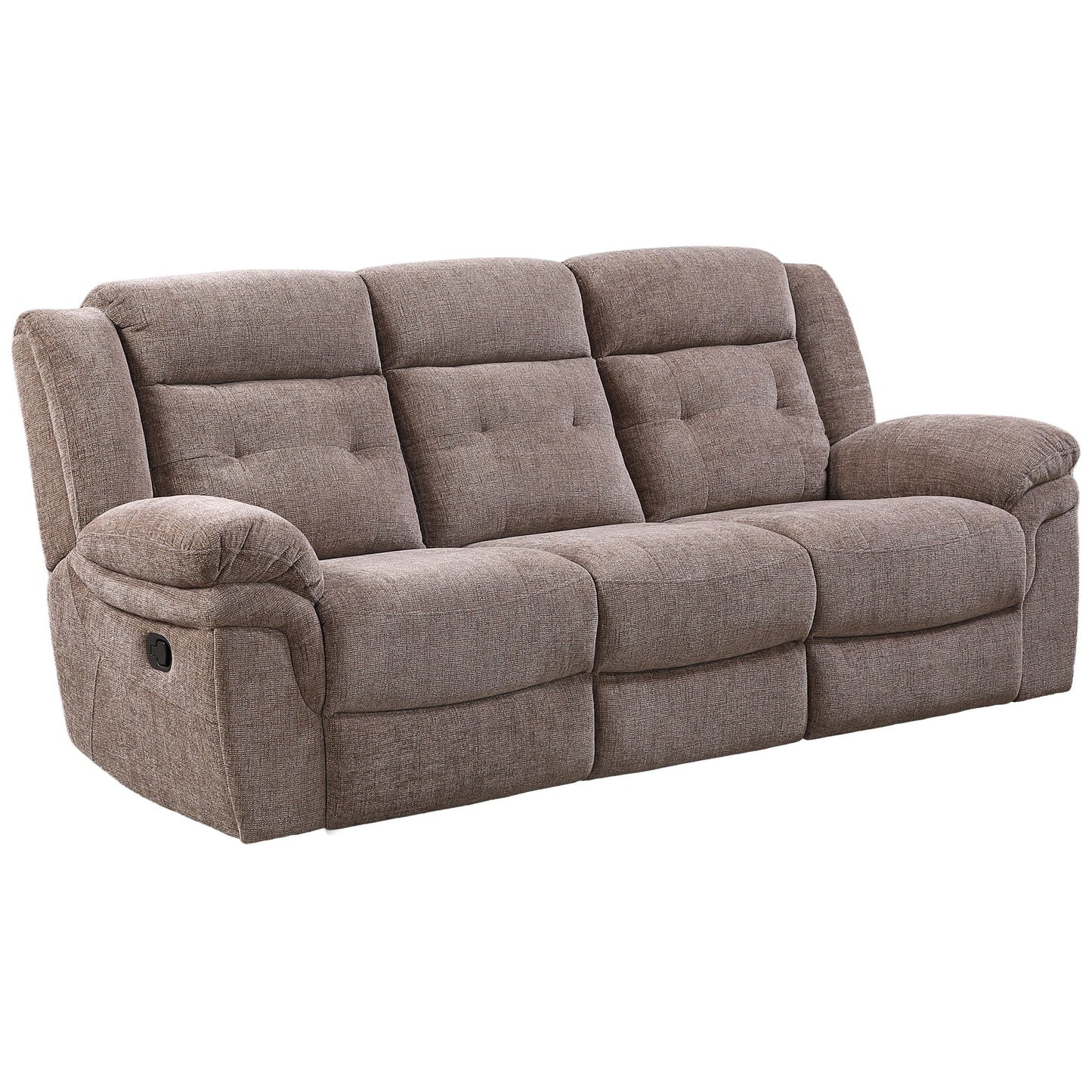 Sydney - Manual Recliner Sofa - Brown