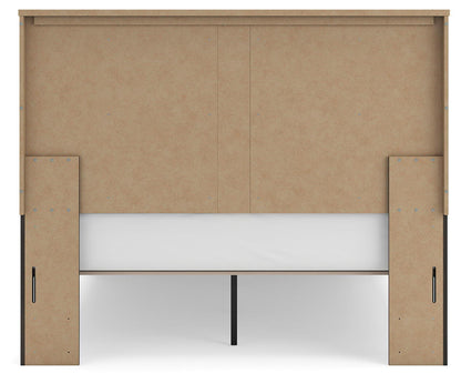 Shaehartin - Queen Panel Platform Bed - Dark Brown