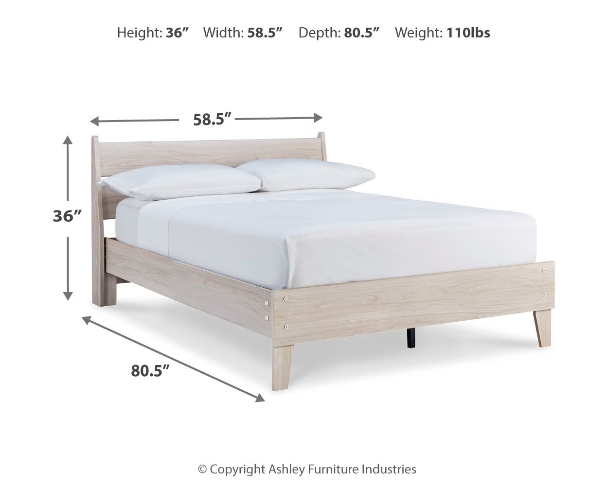 Socalle - Panel Platform Bed