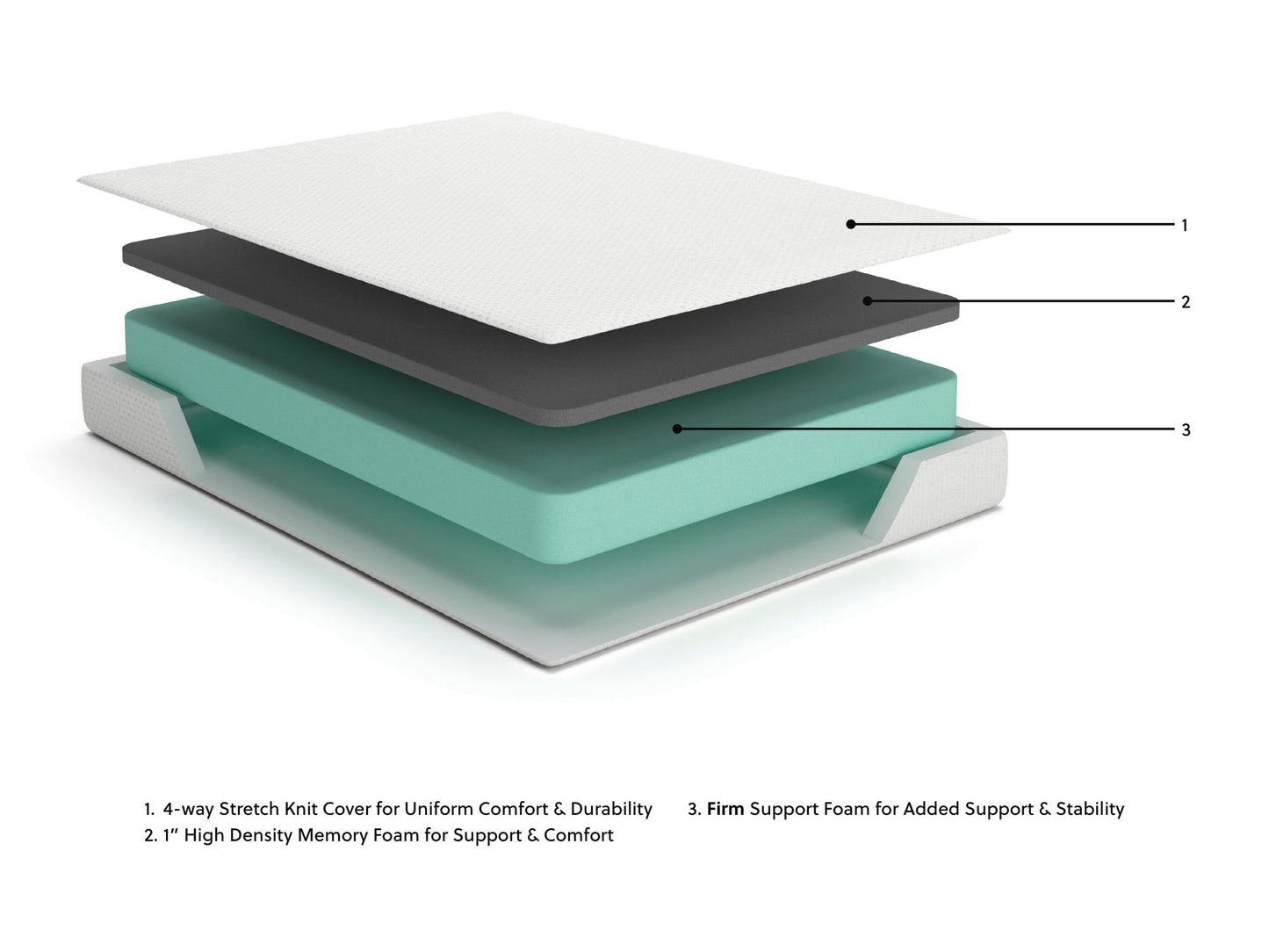 Chime 8 Inch Memory Foam - Medium Memory Foam Mattress
