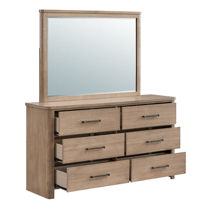 Anika - Mirror - Natural / Brown