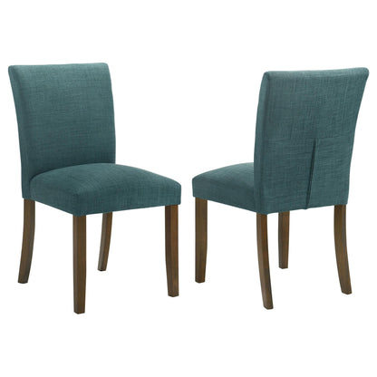 Paxton Upholstered Dining Side Chair Teal Blue (Set of 2)
