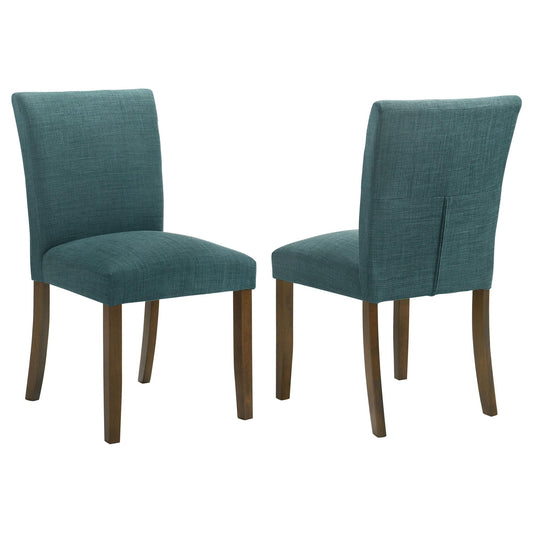 Paxton Upholstered Dining Side Chair Teal Blue (Set of 2)