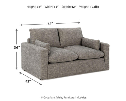 Dramatic - Loveseat - Granite