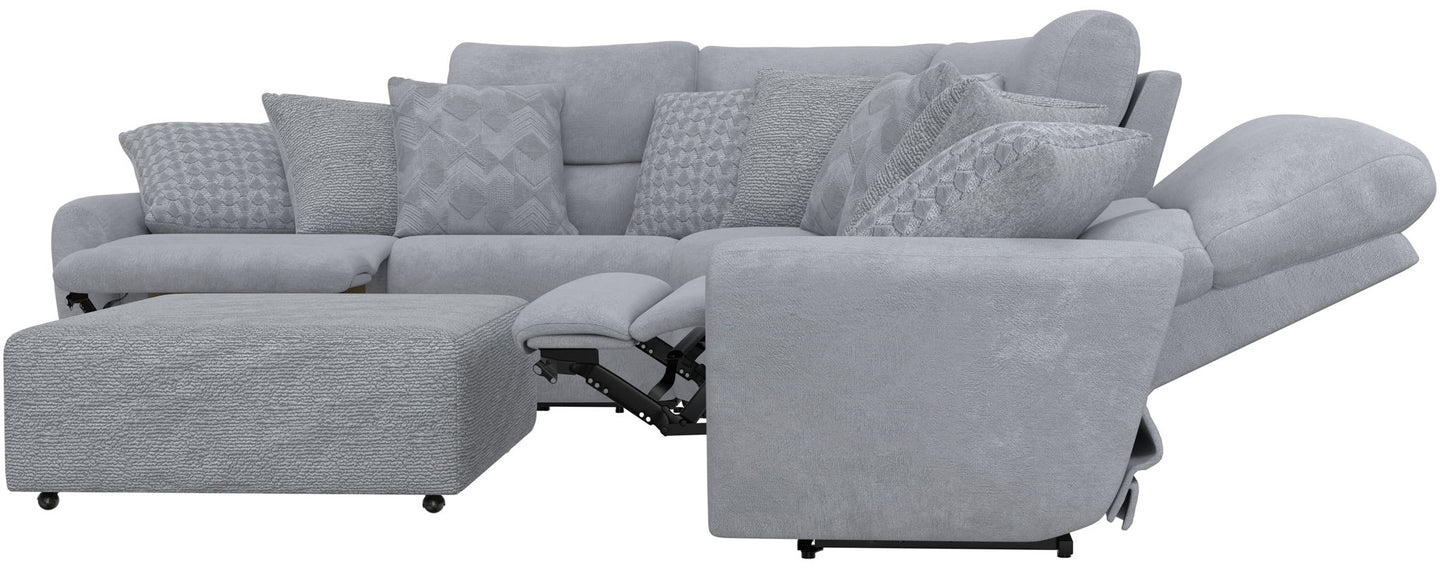 Majesty - Deep Seating Power Reclining Sectional And Ottoman