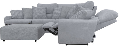 Majesty - Deep Seating Power Reclining Sectional And Ottoman