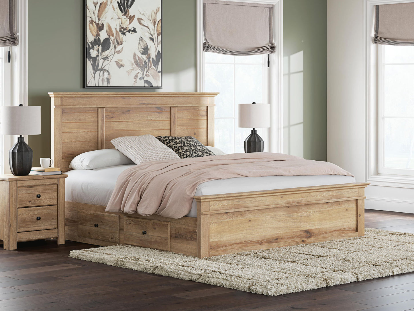 Makidern - Panel Storage Bed