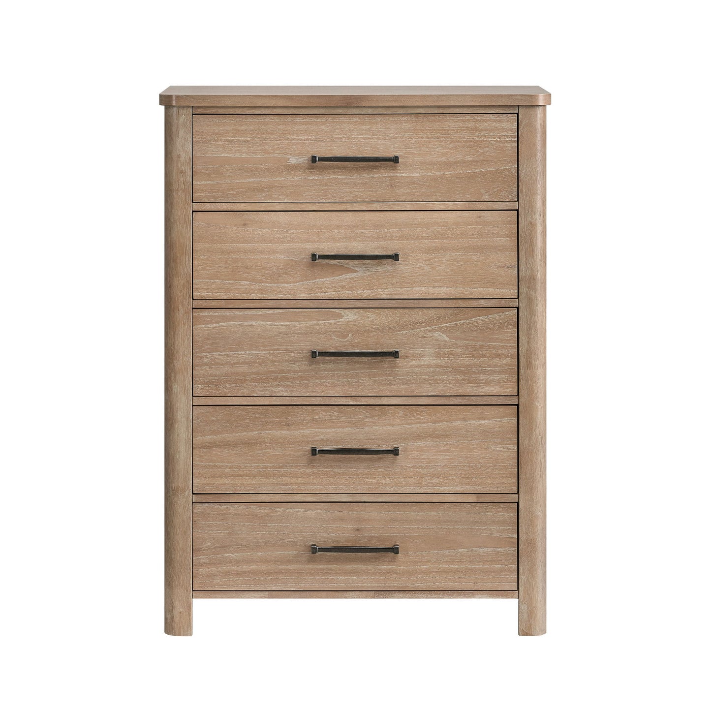 Anika - 5 Drawer Chest - Natural / Brown
