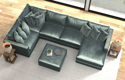 Remington - Modular Sofa And Cocktail Ottoman - Pine