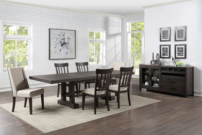 Napa - Upholstered Side Chair - Dark Brown