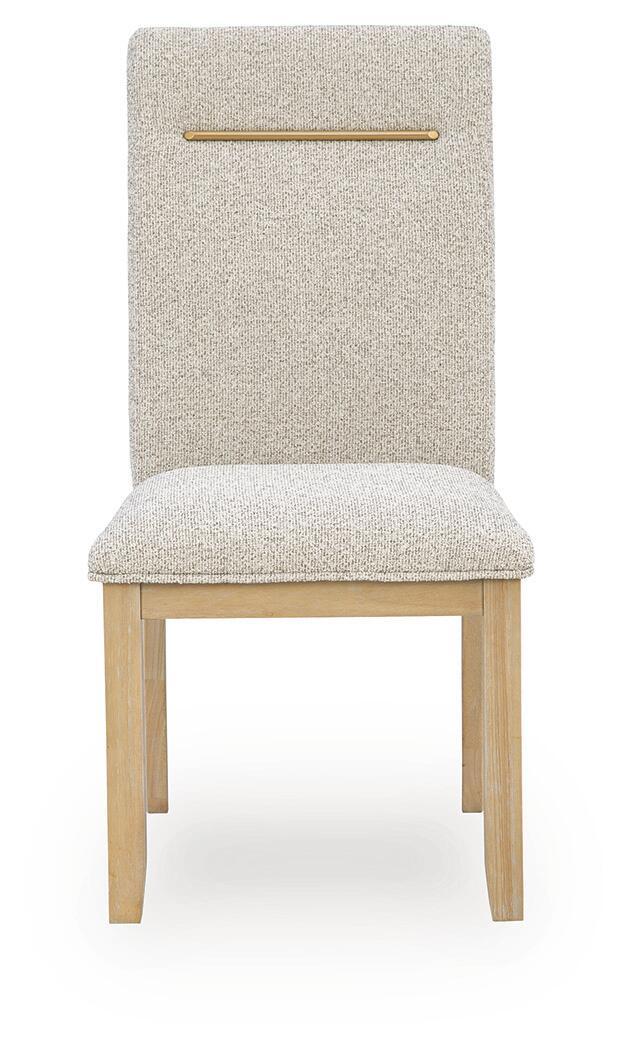 Lasinger - Dining Upholstered Side Chair (Set of 2) - Light Brown