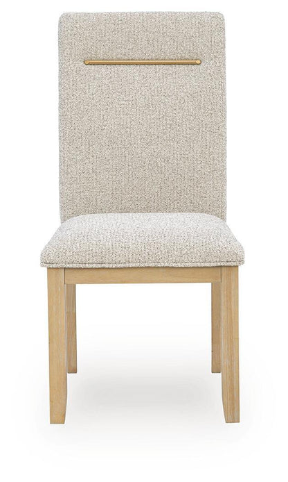 Lasinger - Dining Upholstered Side Chair (Set of 2) - Light Brown