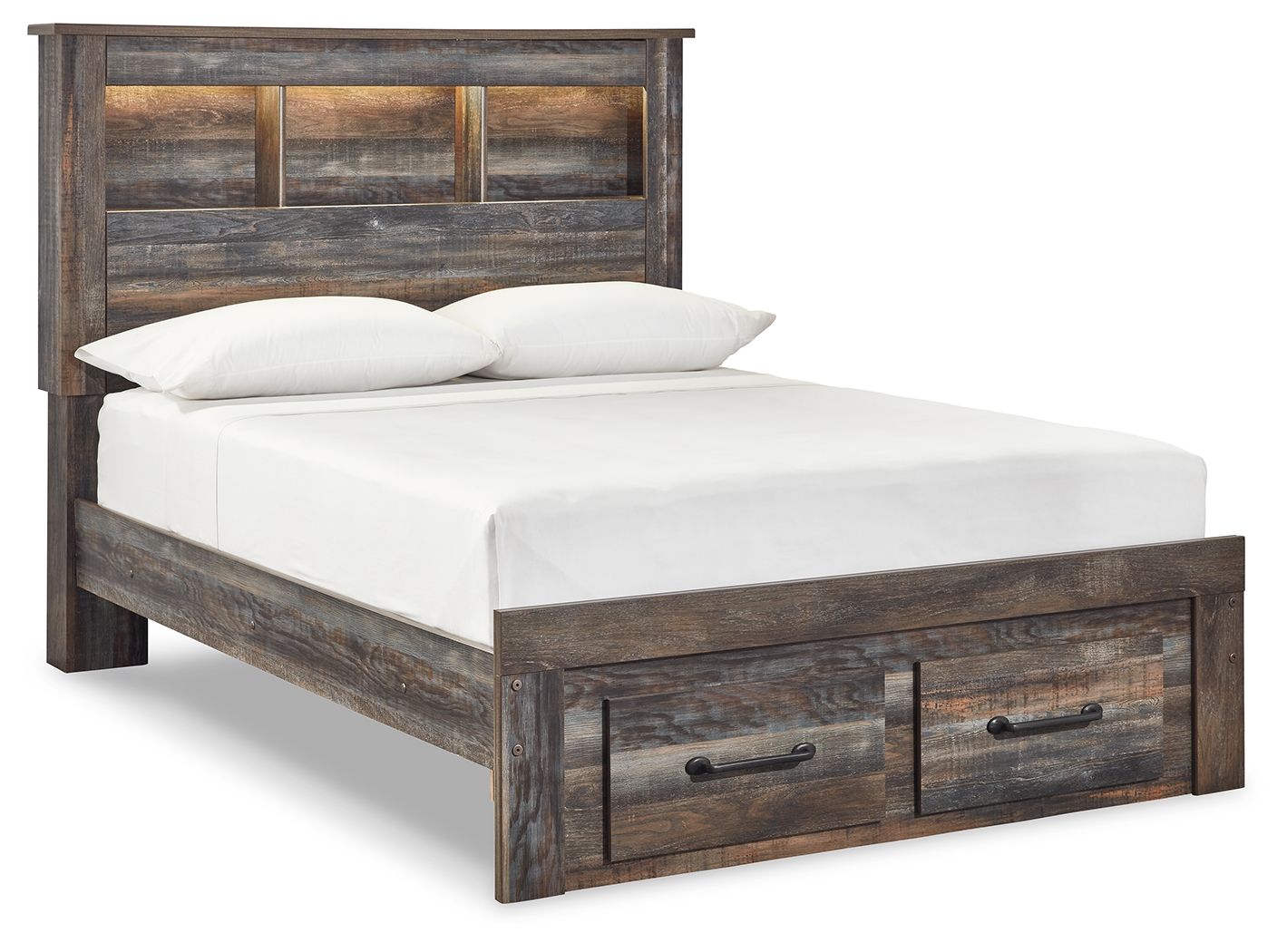 Drystan - Panel Bookcase Bed