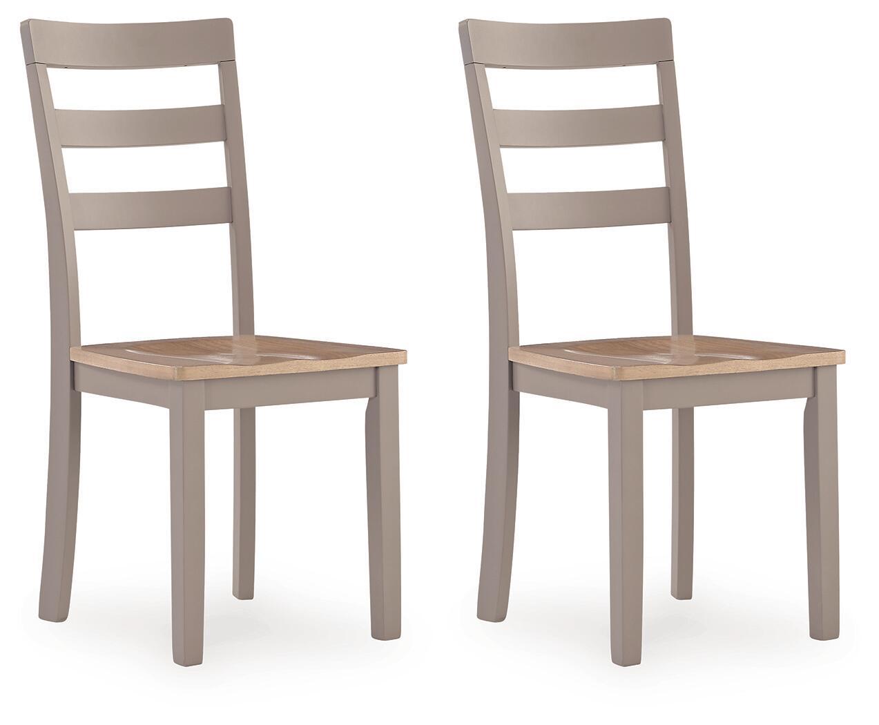Harperfeld - Dining Room Side Chair (Set of 2) - Natural / Gray