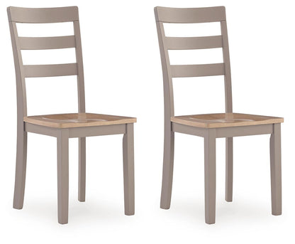 Harperfeld - Dining Room Side Chair (Set of 2) - Natural / Gray