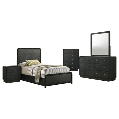 Cavelle 5-piece Twin Bedroom Set Black