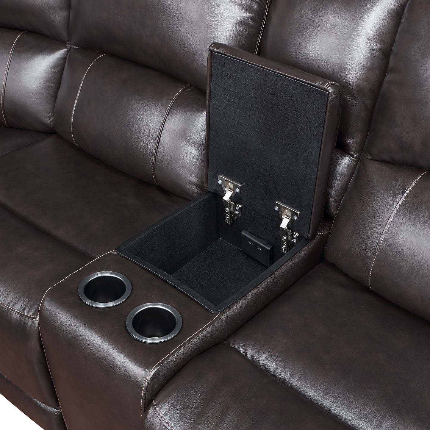 Alexandria - Leather Power Sectional