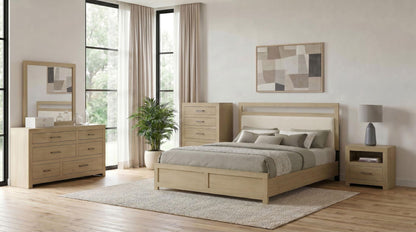 Hendricks 5-piece Queen Bedroom Set Light Oak