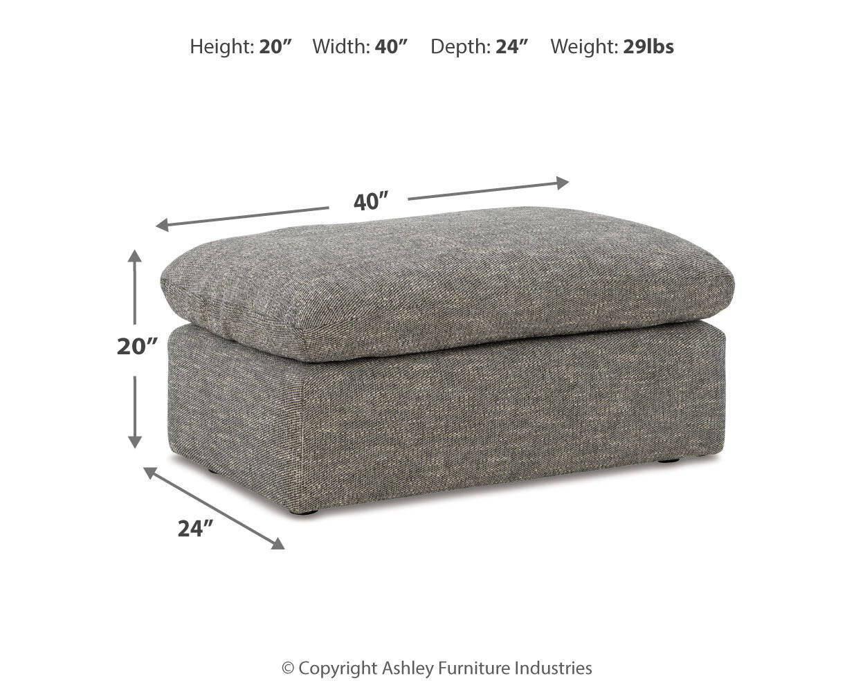 Dramatic - Ottoman - Granite