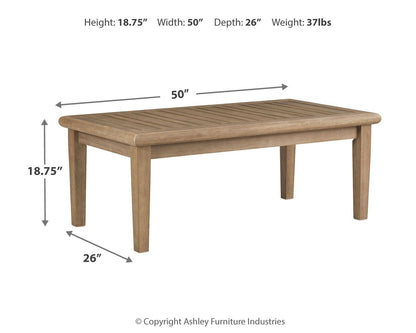Gerianne - Rectangular Cocktail Table - Brown