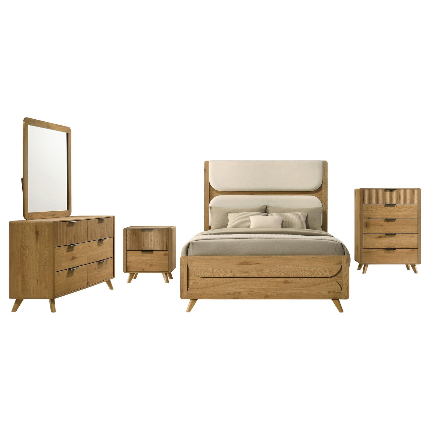 Bennett 5-piece California King Bedroom Set Light Oak