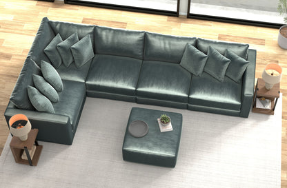 Remington - Modular Sofa And Cocktail Ottoman - Pine