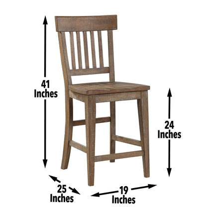 Riverdale - Counter Chair - Dark Brown