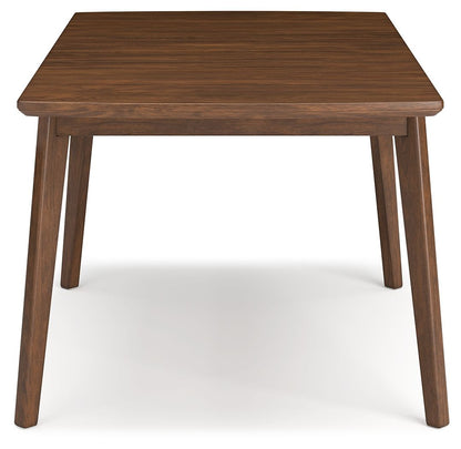 Lyncott - Rectangular Dining Room Butterfly Extension Table - Brown