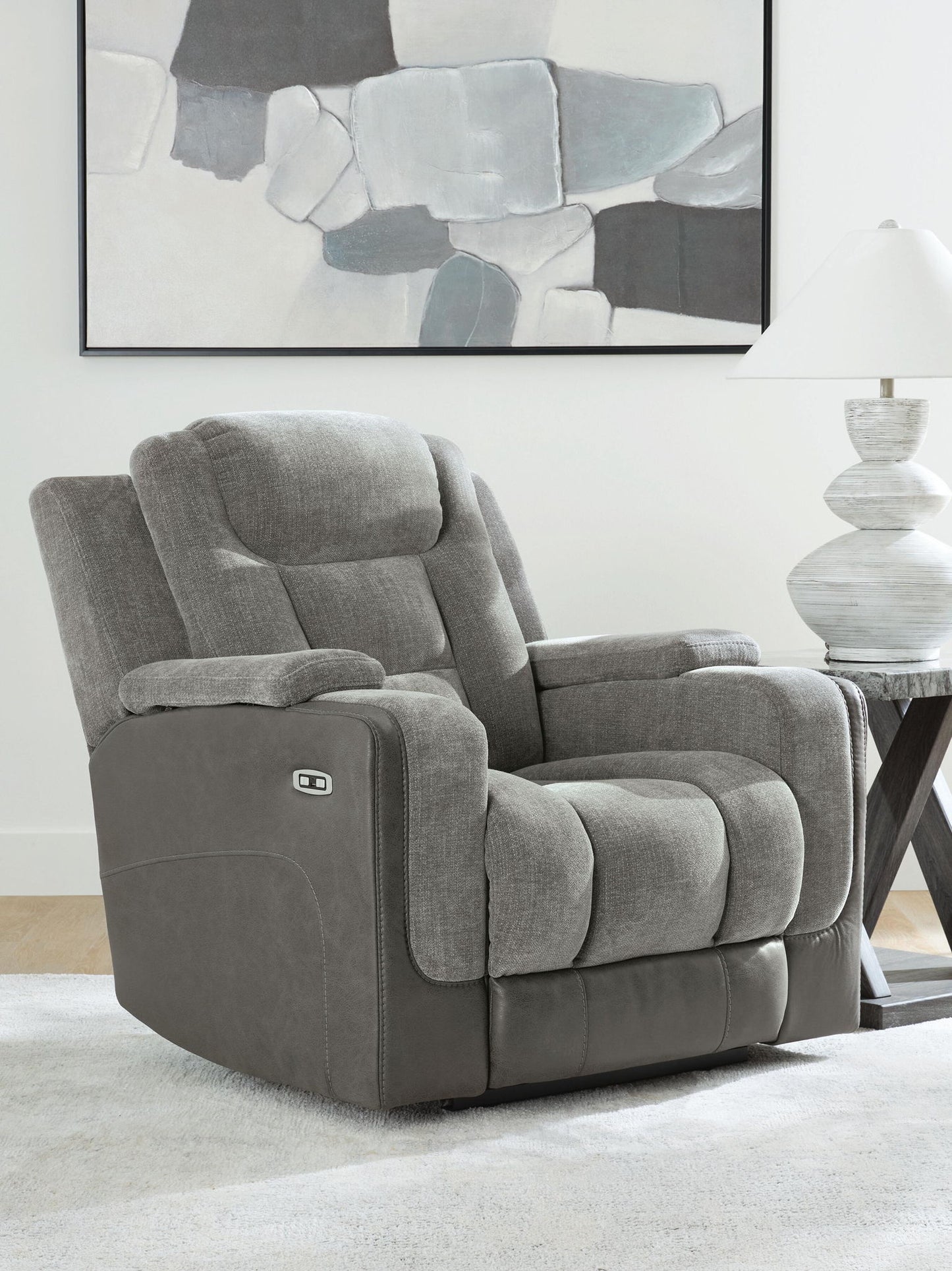 Mixed Motion - Power Recliner With Adjustable Headrest