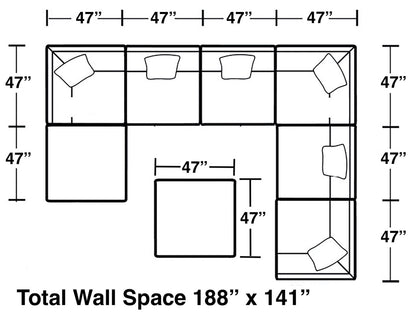 Posh - Modular Sectional And Ottoman