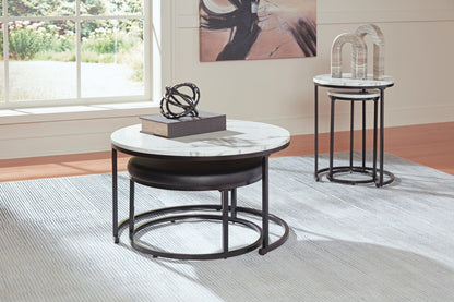 Jusmour - Occasional Nesting Table (Set of 4) - Black / White