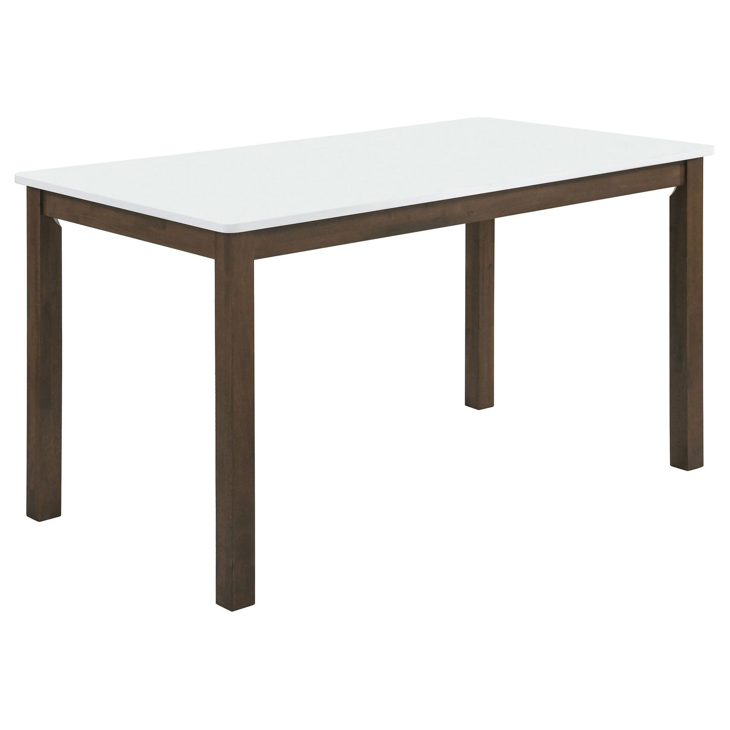 Merrin 55-inch Rectangular Dining Table White and Walnut
