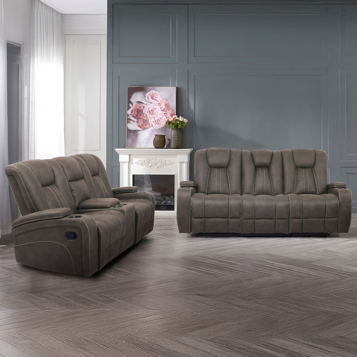 Marlow - Manual Reclining Sofa Set