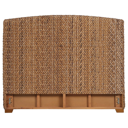 Laughton Woven Banana Leaf California King Headboard Amber