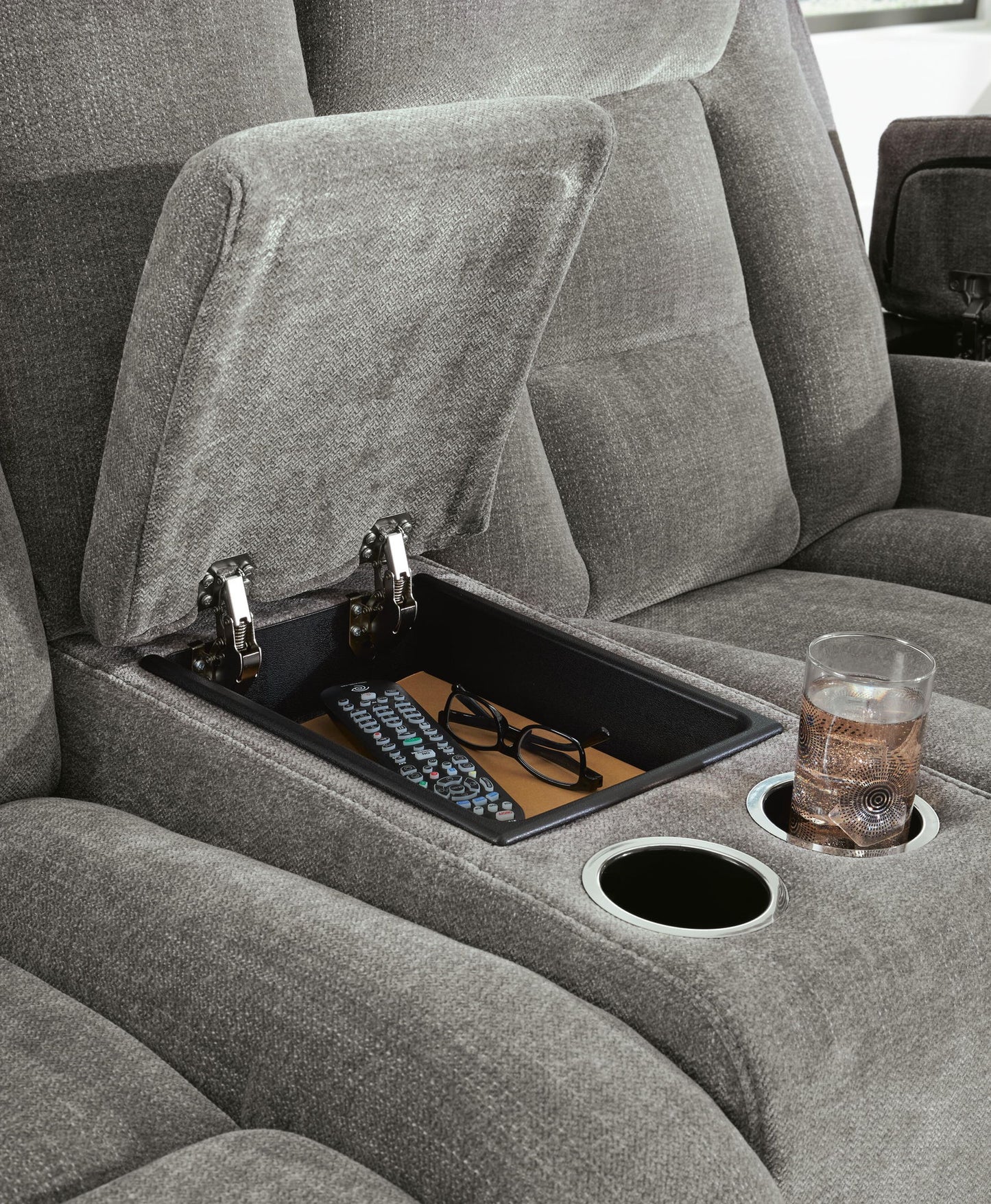 Mixed Motion - Power Reclining Loveseat With Console / Adjustable Headrest