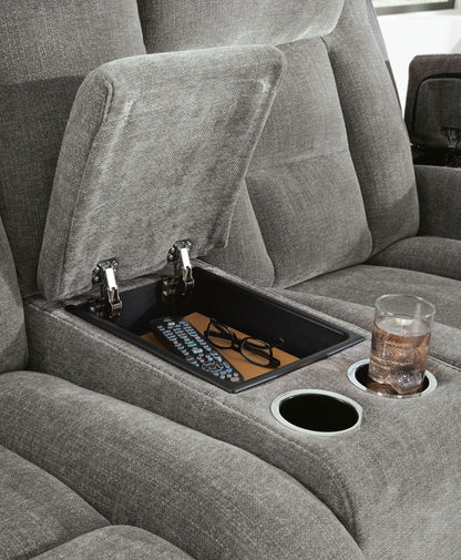 Mixed Motion - Power Reclining Loveseat With Console / Adjustable Headrest