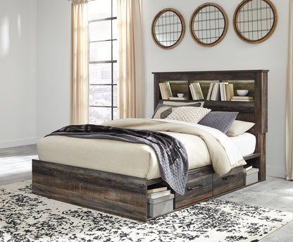 Drystan - Panel Bookcase Bed