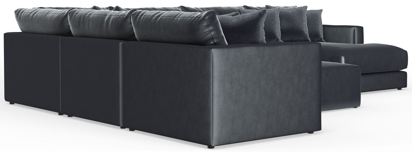 Remington - Modular Sofa And Cocktail Ottoman - Slate
