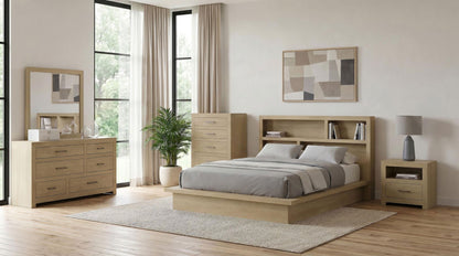 Hendricks 5-piece California King Bedroom Set Light Oak