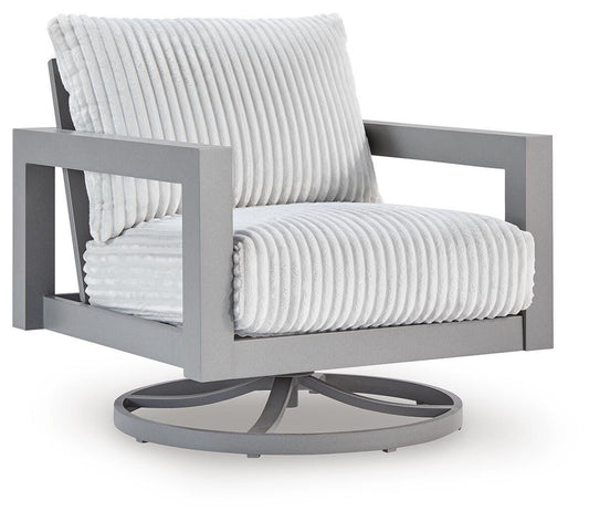 Hurley Park - Swivel Chair With Cushion - Gray