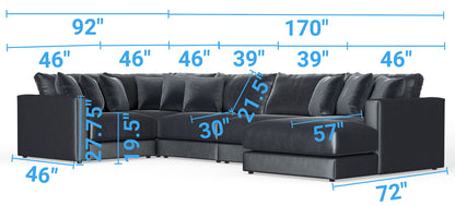 Remington - Modular Sofa - Slate