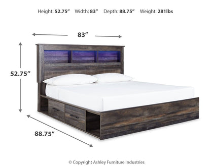 Drystan - Panel Bookcase Bed
