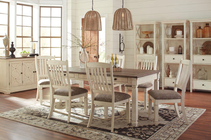 Bolanburg - Dining UPH Side Chair (Set of 2) - Rake Back - Brown / Beige