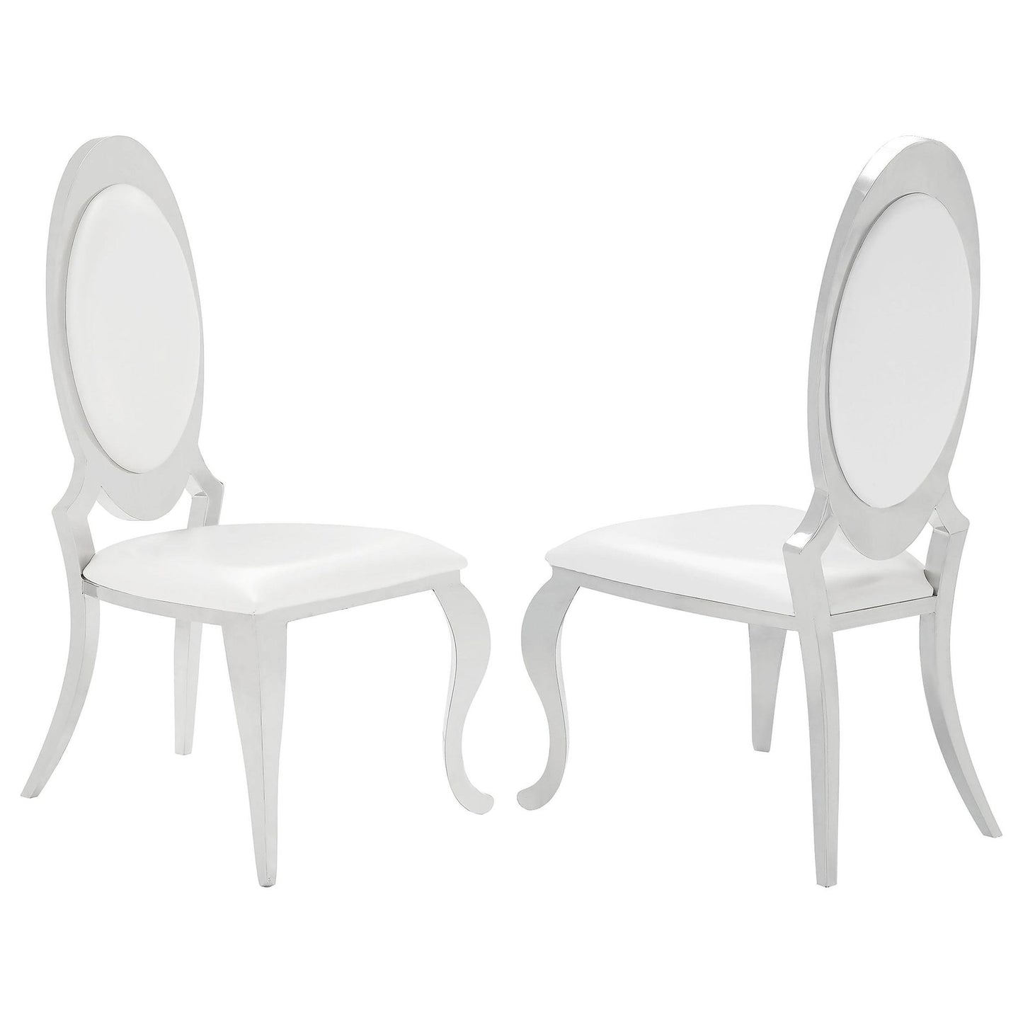 Antoine Upholstered Dining Chair Cream White (Set of 2)